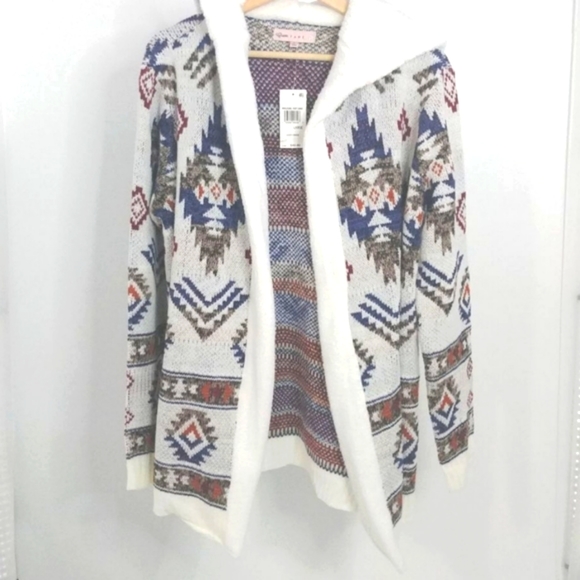 grave fame Sweaters - Grave Fame Womens Aztec Cozy Cardigan